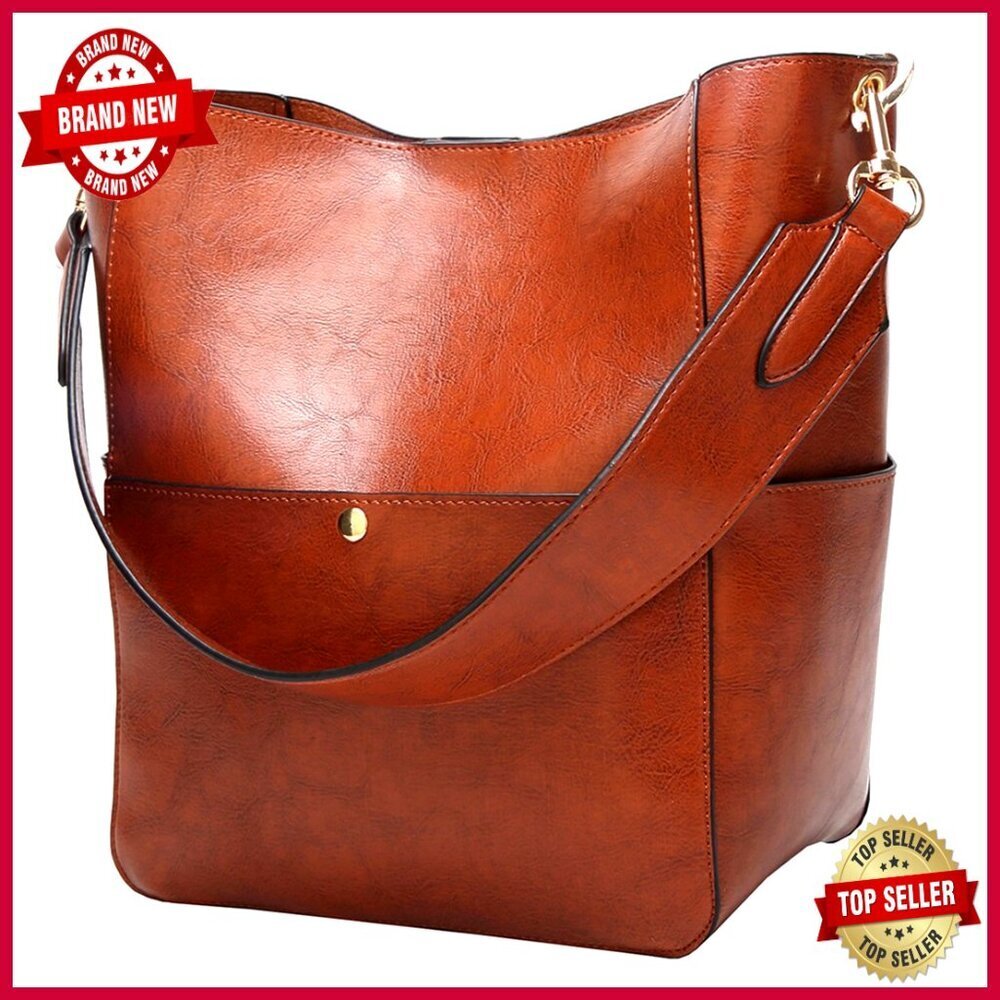 Medium PU Leather Satchel Tote with Adjustable Strap, Zipper Closure